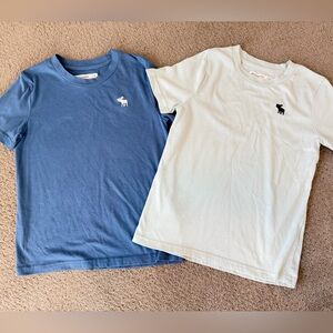 Abercrombie Kids Blue and Light Blue T-Shirts with Logo
